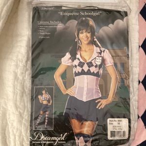 Schoolgirl costume size XS.